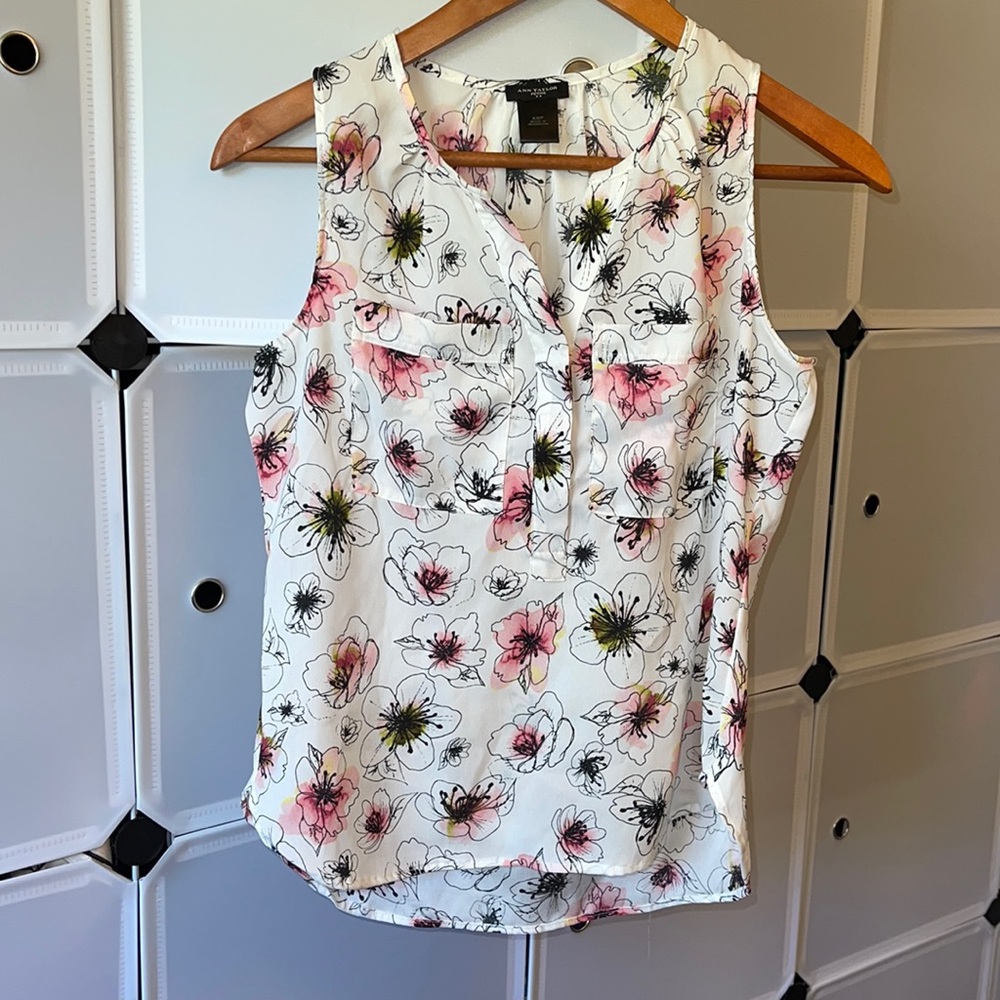 Ann Taylor Floral Tank Top
